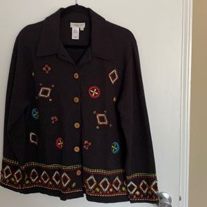 COLDWATER CREEK ladies beaded jacket! PL